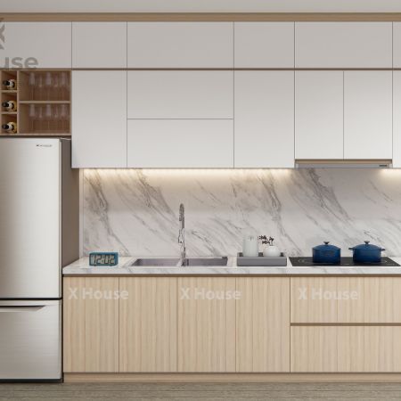 Tủ Bếp i phủ Melamin 017