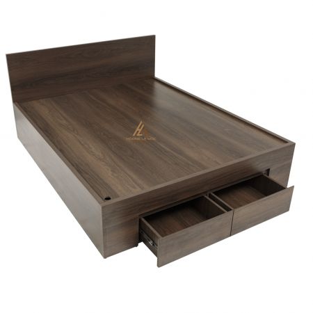 Giường mdf nhập khẩu phủ melamin