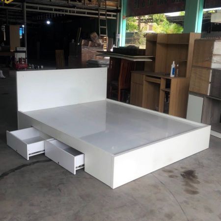 Giường ngủ 2 ngăn kéo gỗ mdf